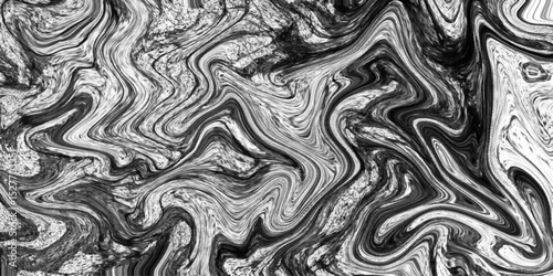 Abstract liquid black and white marble pattern background. Seamless abstract marble pattern, gray abstract background. Black and white liquid ink swirl abstract bg. Trendy textile, fabric, wrapping