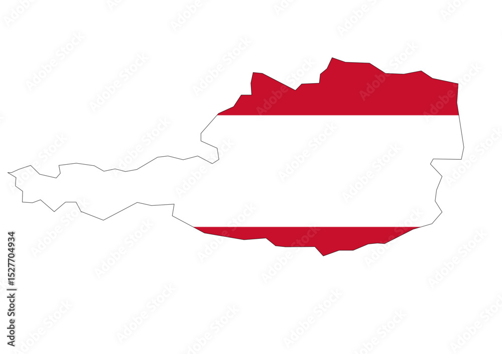 Fototapeta premium map of austria