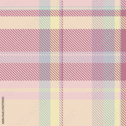Soft pastel plaid pattern, ideal for textile design, fashion, or website backgrounds.  The delicate color palette evokes feelings of calm and femininity.