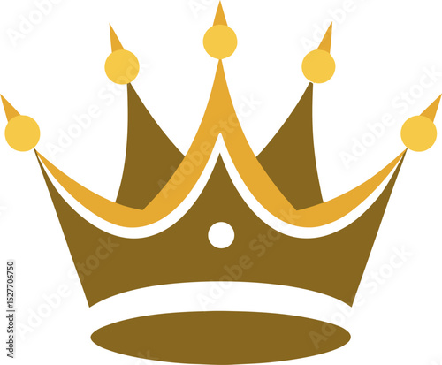 crown against a stark white background eps