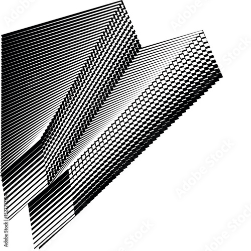 Основные RGB op art creative dynamic pattern, modern graphic vector design element