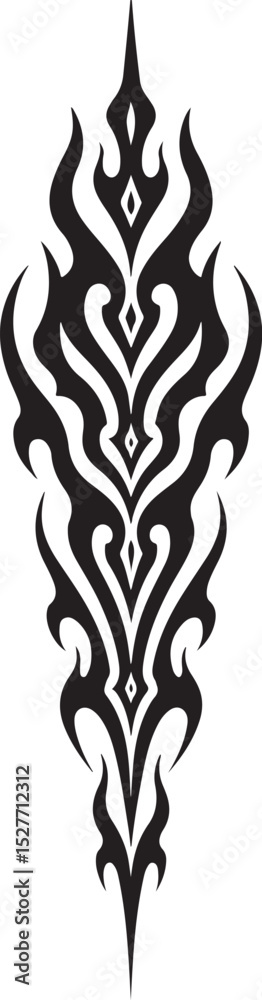 Obraz premium Tribal Flame and Dragon Tattoo Designs vector bundle