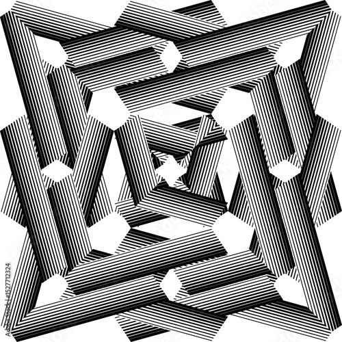 Основные RGB op art creative dynamic pattern, modern graphic vector design element