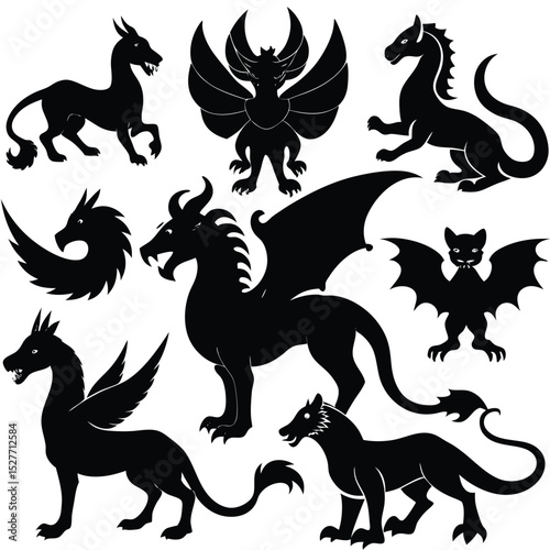 Mythical Beasts Collection Griffin Chimera Dragon