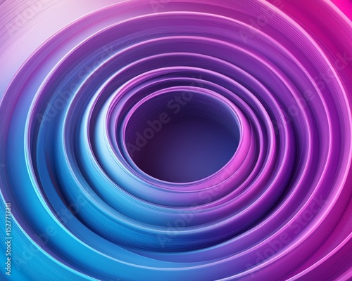 Abstract Wavy Circular Motion Background with Central Gradient