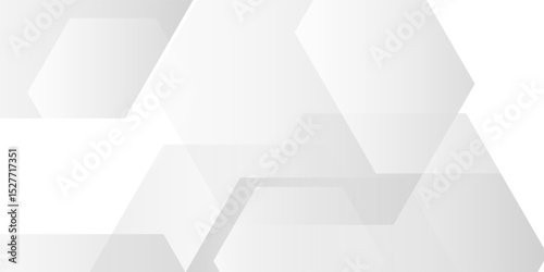 hexagon white geometric background with diamond and triangle shapes layered pattern design