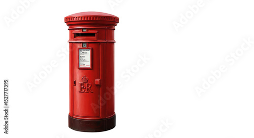Foto Isolated Red British Post Box