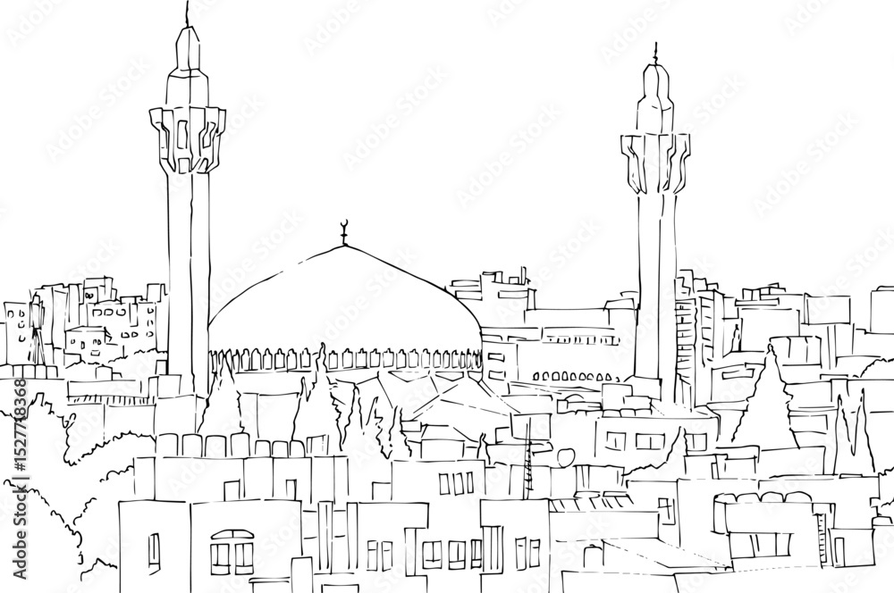 Obraz premium Middle East Mosque