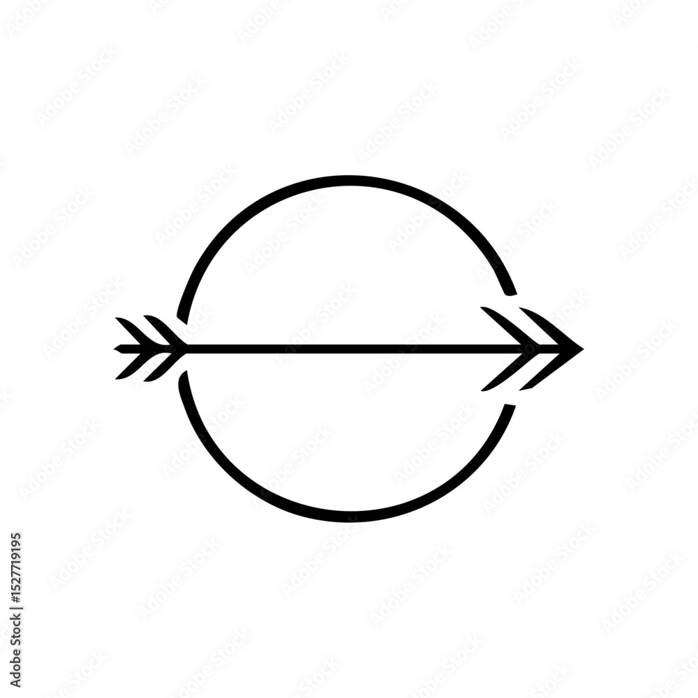 Minimalist icon of an arrow piercing a broken circle, ideal for goal, achievement, or direction themes.
Minimalist icon of an arrow piercing a broken circle, ideal for goal, achievement, or direction themes.