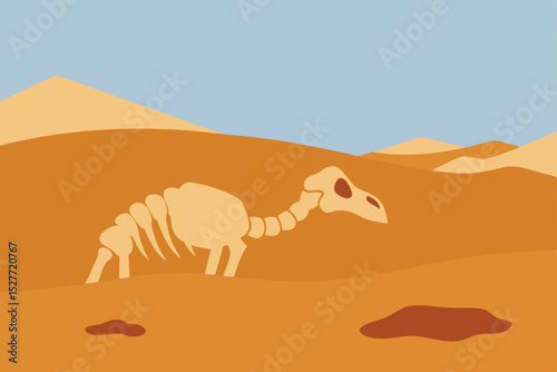 Desert Dinosaur Fossil Unearthing Prehistoric History in Arid Landscapes