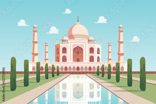 Taj Mahal palace against the sky