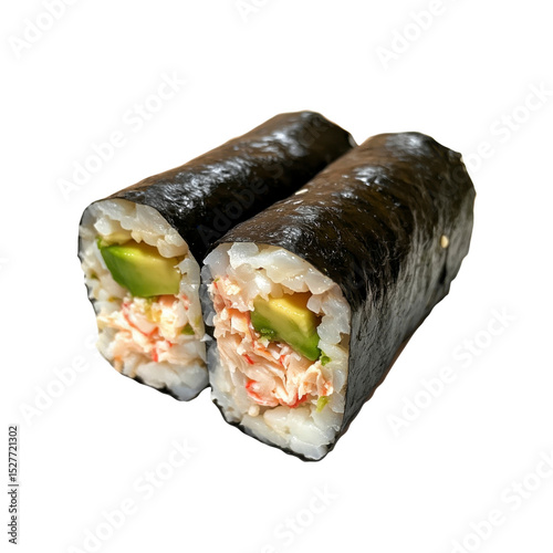 Delicious California Rolls with Avocado and Crab Meat