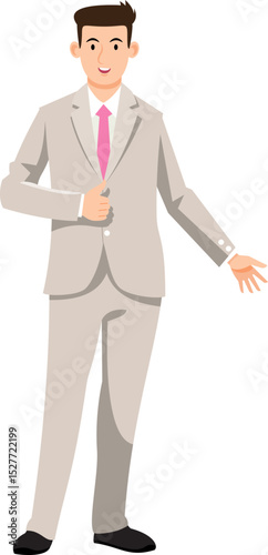 groom cartoon Asian character modern style avatar