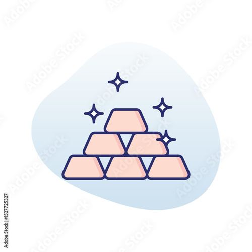 Ingots  Vector icon
