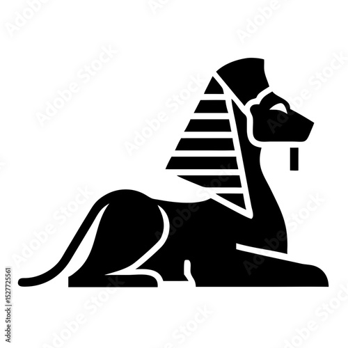 Great Sphinx of Giza, ancient Egyptian monument, iconic symbol of power and mystery.  This majestic creature, half lion half human, is a timeless image representing history, culture, and legend.