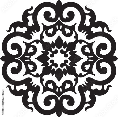 Ornate Circular Medallion Design vector
