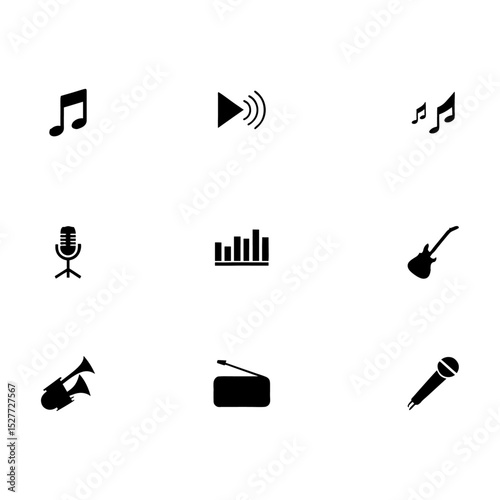 Vector icon set for web applications including business, internet, and media symbols