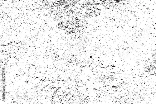 Abstract grunge black and white distressed texture overlay effect vector design element