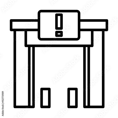 Inspection Station Quality Checkpoint Single icon