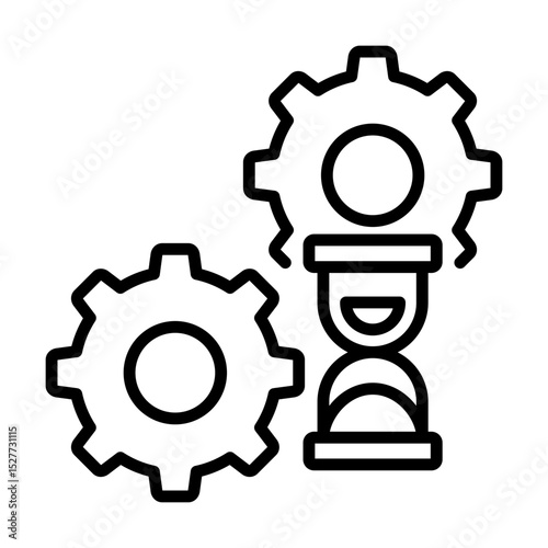 Machines Industrial Equipment Single icon