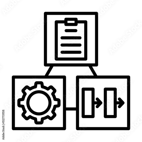 Standard operating Procedure  SOP Document and Procedure Single icon