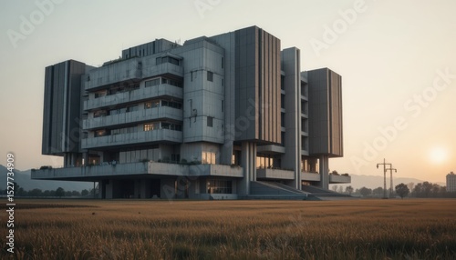 brutalism building in hill ground