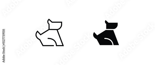 dog pet animal, best friend dog icons button, vector, sign, symbol, logo, illustration, editable stroke, flat design style isolated on white linear pictogram