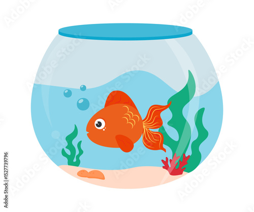 goldfish in a fishbowl