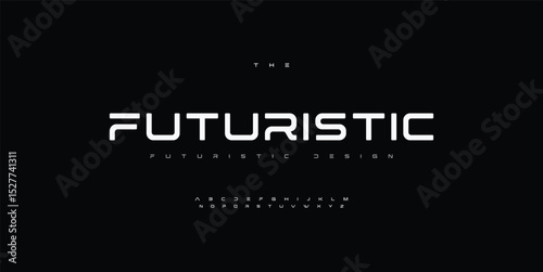 Abstract scifi modern alphabet fonts. Science fiction typography sport, technology, fashion, digital, future creative logo font. vector illustration