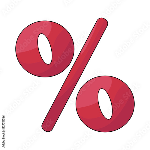 Illustration of Percent Sign