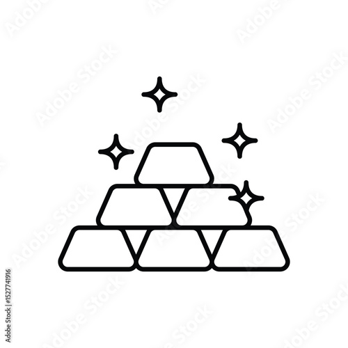Ingots  Vector icon