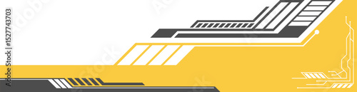 Yellow Futuristic Border