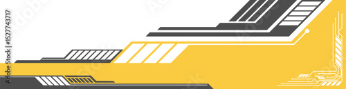 Yellow Futuristic Border