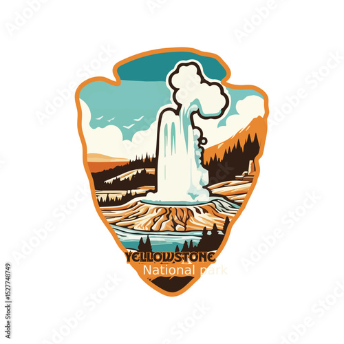 Vintage Guadalupe Mountains National park, Retro National park, United States of America National Park, national park service, Guadalupe Mountains preserve