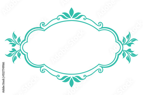 Pink vintage floral vector frame with flowers and leaves, perfect for invitation card design