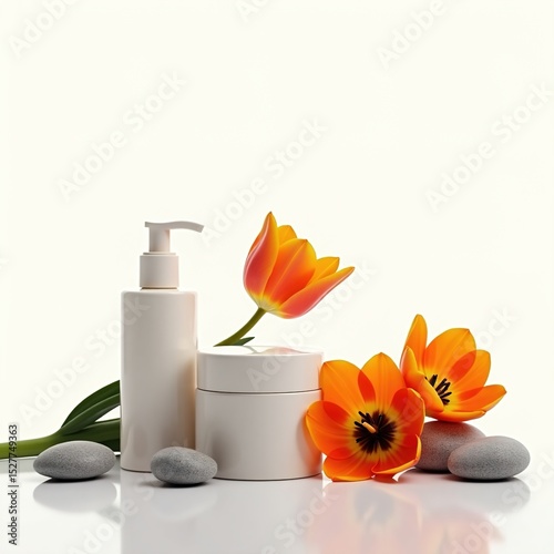 spa still life with orchid