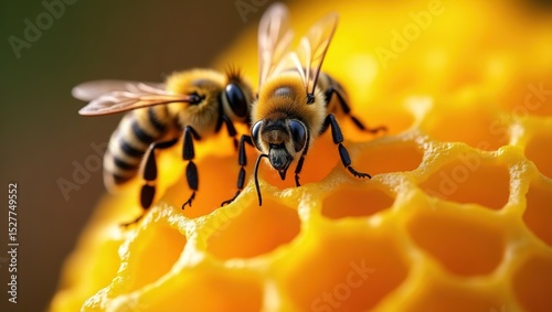 bee on yellow flower