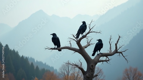 birds on a branch