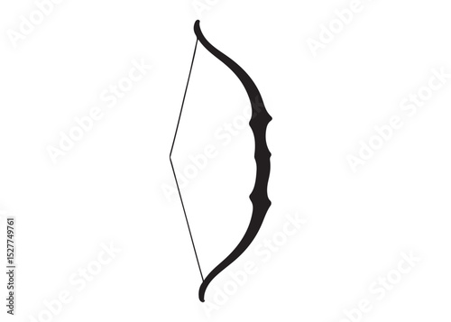 archer bow logo silhouette vector, bow and arrow logo icon silhouette, bow and arrow silhouette logo vector, bow and arrow silhouette vector logo on white background