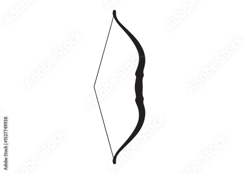 archer bow logo silhouette vector, bow and arrow logo icon silhouette, bow and arrow silhouette logo vector, bow and arrow silhouette vector logo on white background