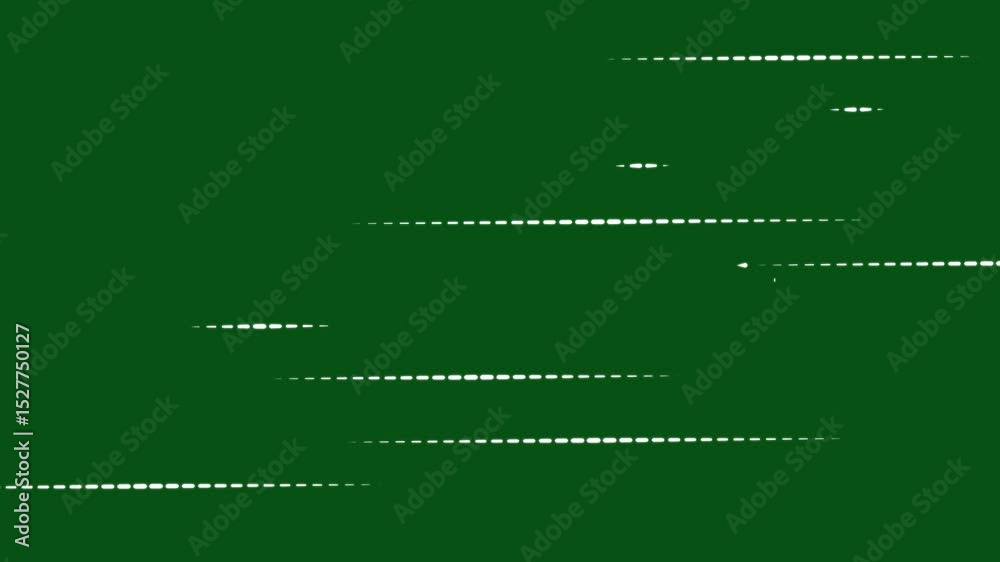 line Animation background of glowing lights trails against black background. High speed flowing light background. Animation of glowing lights trails against green background.