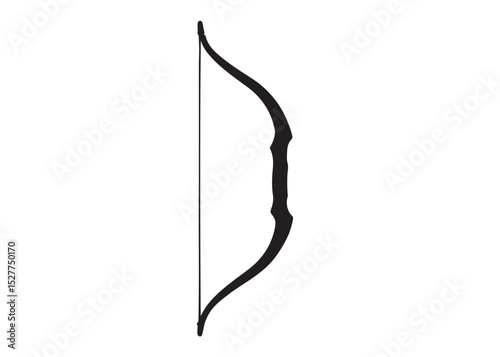 archer bow logo silhouette vector, bow and arrow logo icon silhouette, bow and arrow silhouette logo vector, bow and arrow silhouette vector logo on white background