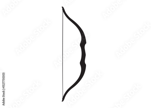 archer bow logo silhouette vector, bow and arrow logo icon silhouette, bow and arrow silhouette logo vector, bow and arrow silhouette vector logo on white background