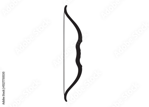 archer bow logo silhouette vector, bow and arrow logo icon silhouette, bow and arrow silhouette logo vector, bow and arrow silhouette vector logo on white background