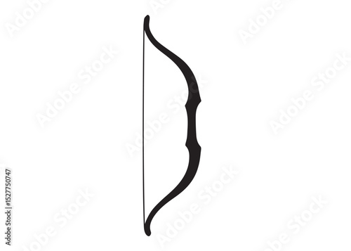 archer bow logo silhouette vector, bow and arrow logo icon silhouette, bow and arrow silhouette logo vector, bow and arrow silhouette vector logo on white background