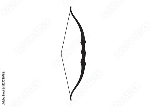 archer bow logo silhouette vector, bow and arrow logo icon silhouette, bow and arrow silhouette logo vector, bow and arrow silhouette vector logo on white background