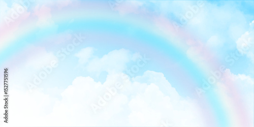 Beautiful Universally Cloudscape background. Vector illustration.
