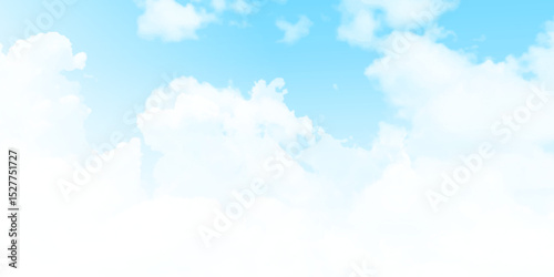 Beautiful Universally Cloudscape background. White cloud with blue sky background stock photo