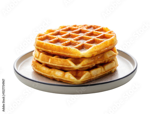 Waffle platter png breakfast plate png sweet dish png waffles with toppings png brunch meal png transparent background image