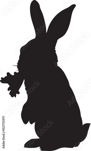 Rabbit vector silhouette
